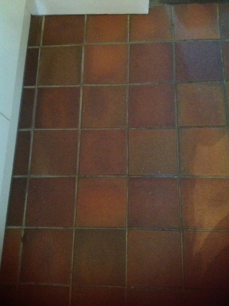 Quarry Tile Cleaning Kendal Before