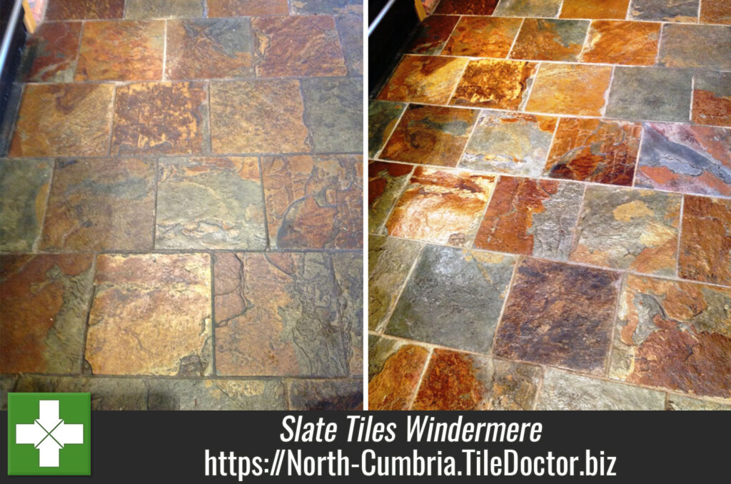 Cleaning and Sealing Slate Tiles in Windermere