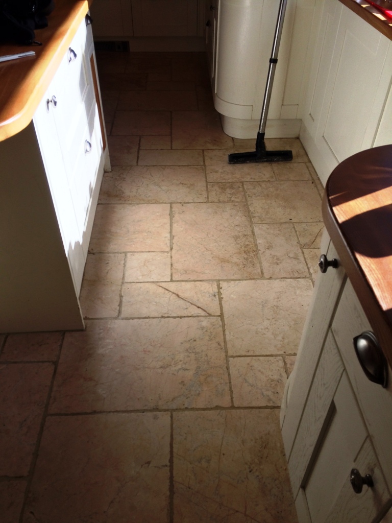 Marble floor before cleaning Penrith