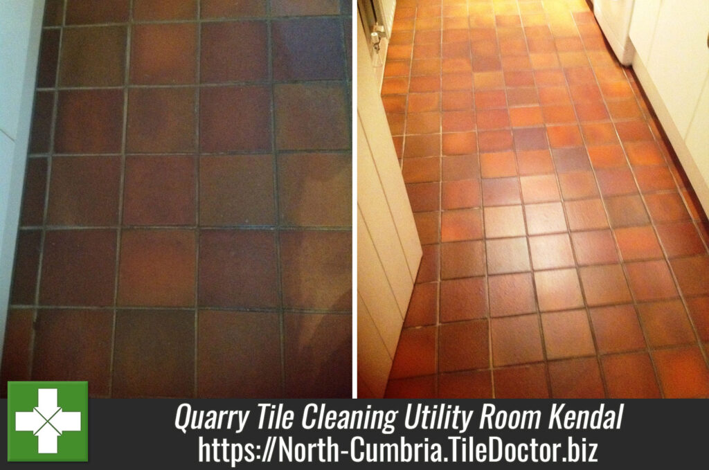 Quarry Tile Cleaning in Kendal Utility Room