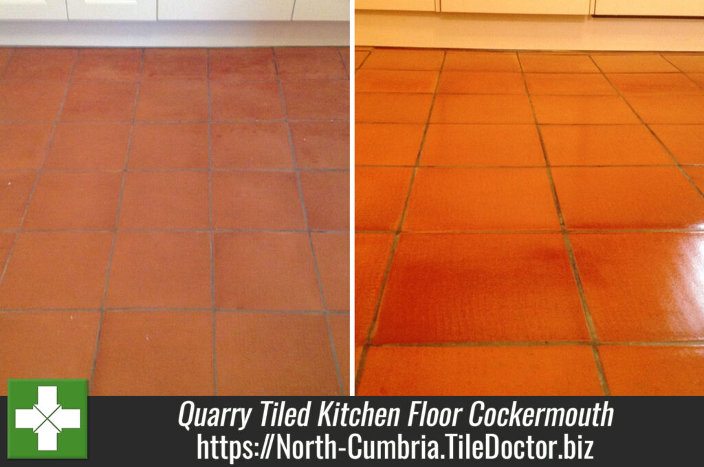 Quarry Tiled Kitchen Floor in Cockermouth