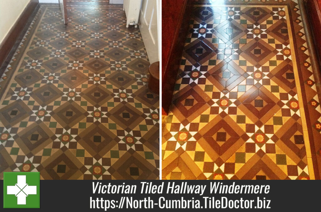 Victorian Tiled Hallway Cleaned and Sealed in Windermere