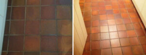 Quarry Tile Cleaning Kendal Before and After