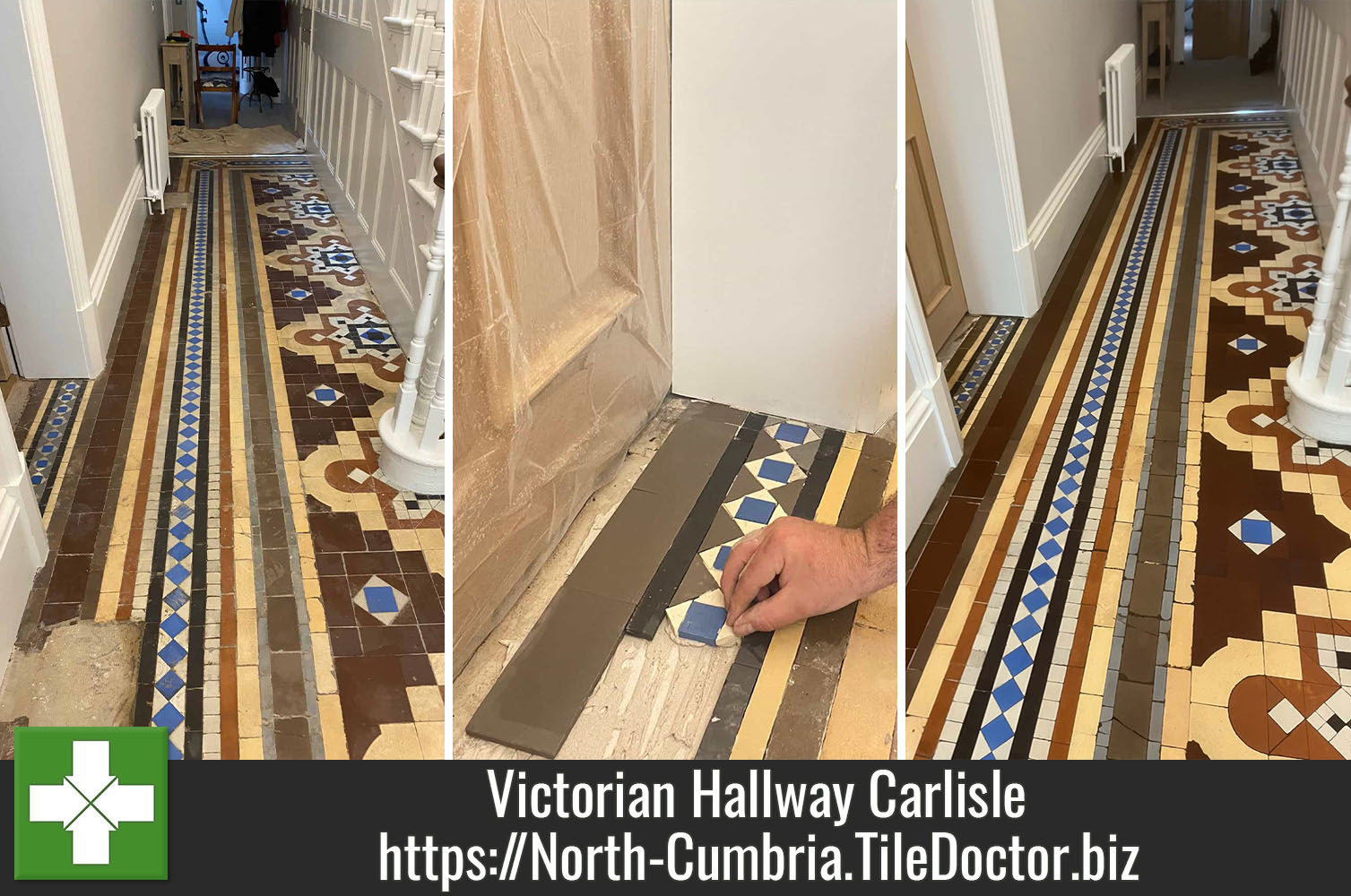 Victorian Hallway Floor Renovated in Carlisle