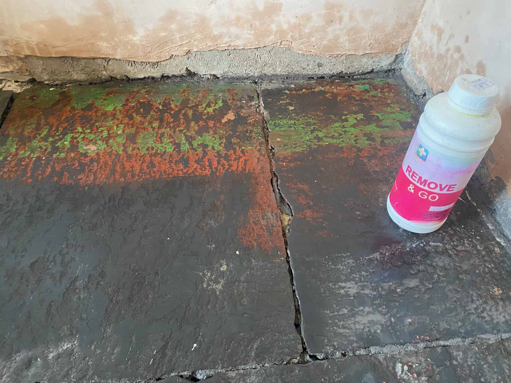 Black Slate Floor During Renovation Ullswater